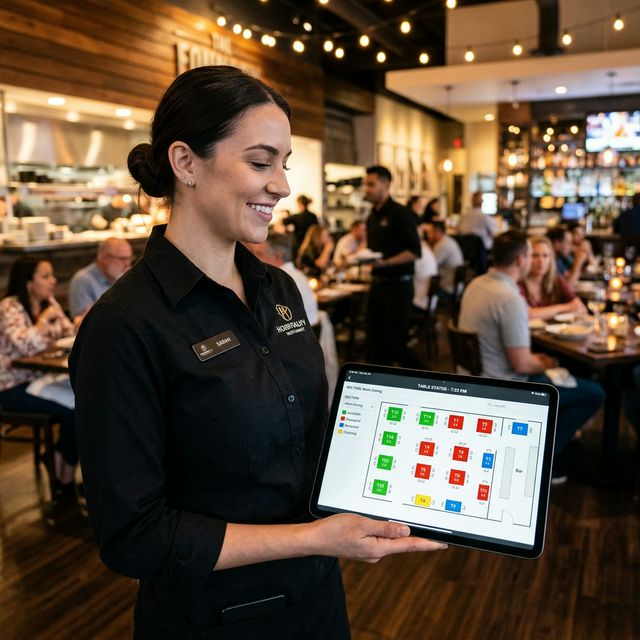 Vista de MesasYa en tablet